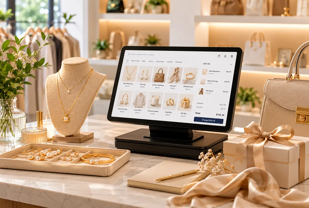 Boutique POS system for sales, inventory, and specialty retail management