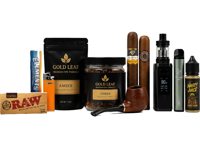 Smoke shop products and accessories collection