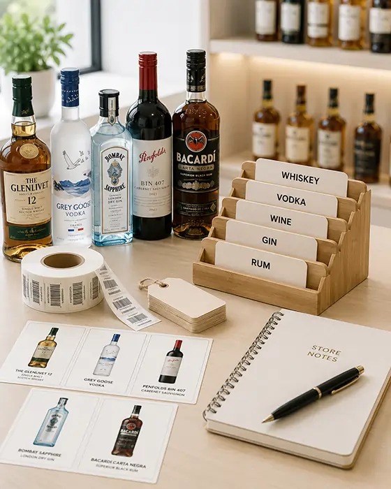 Liquor Shop product organization