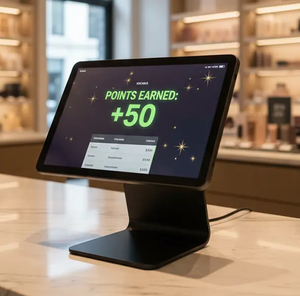 POS showing instant points allocation