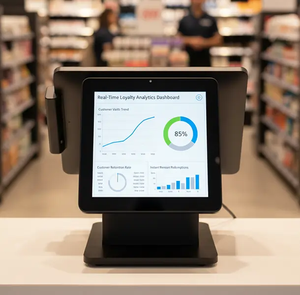 POS terminal with real-time loyalty analytics