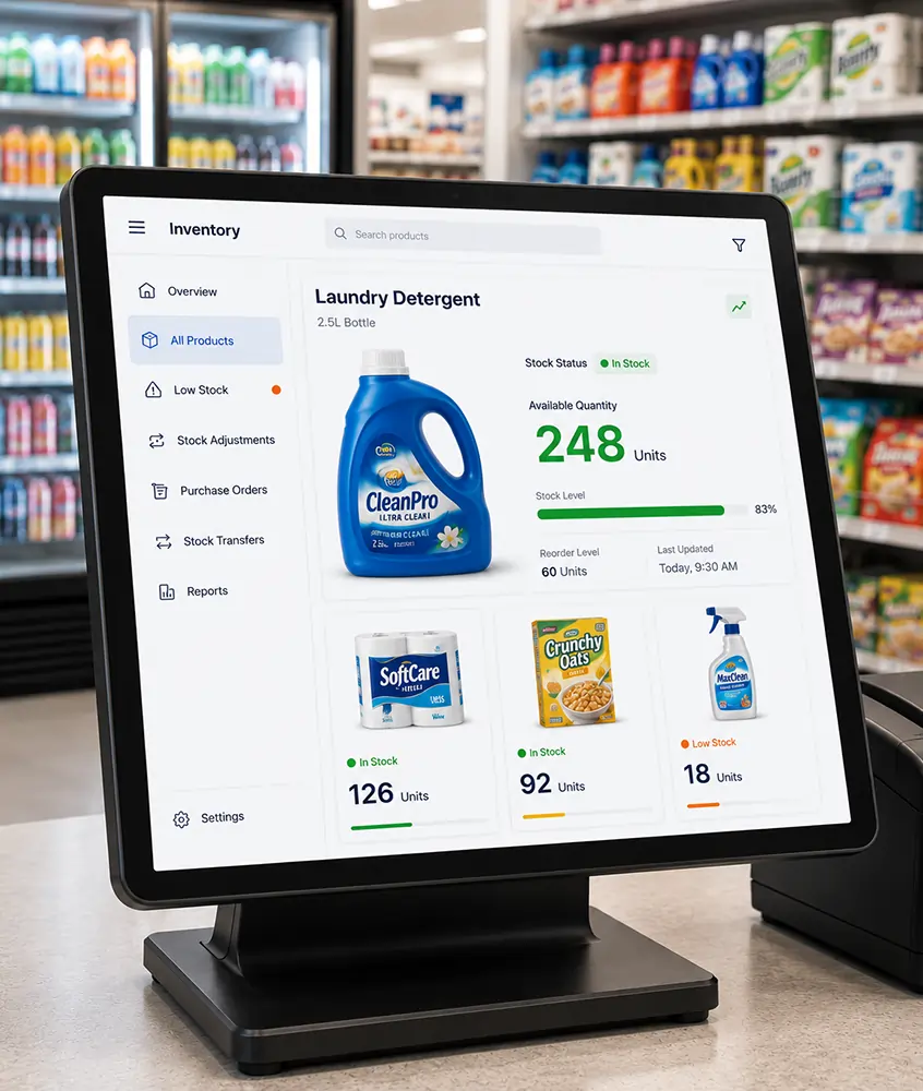 Easy retail POS system