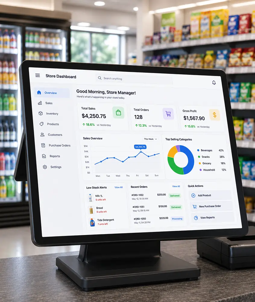 Accurate billing POS screen