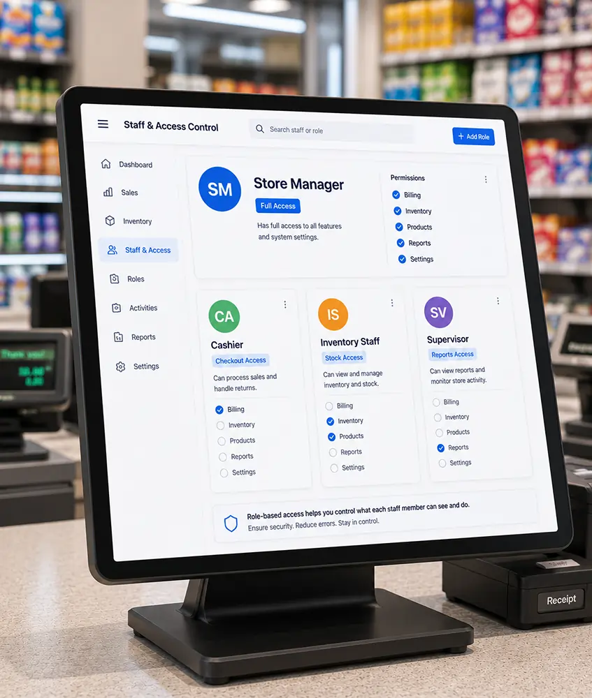 Flexible retail POS system