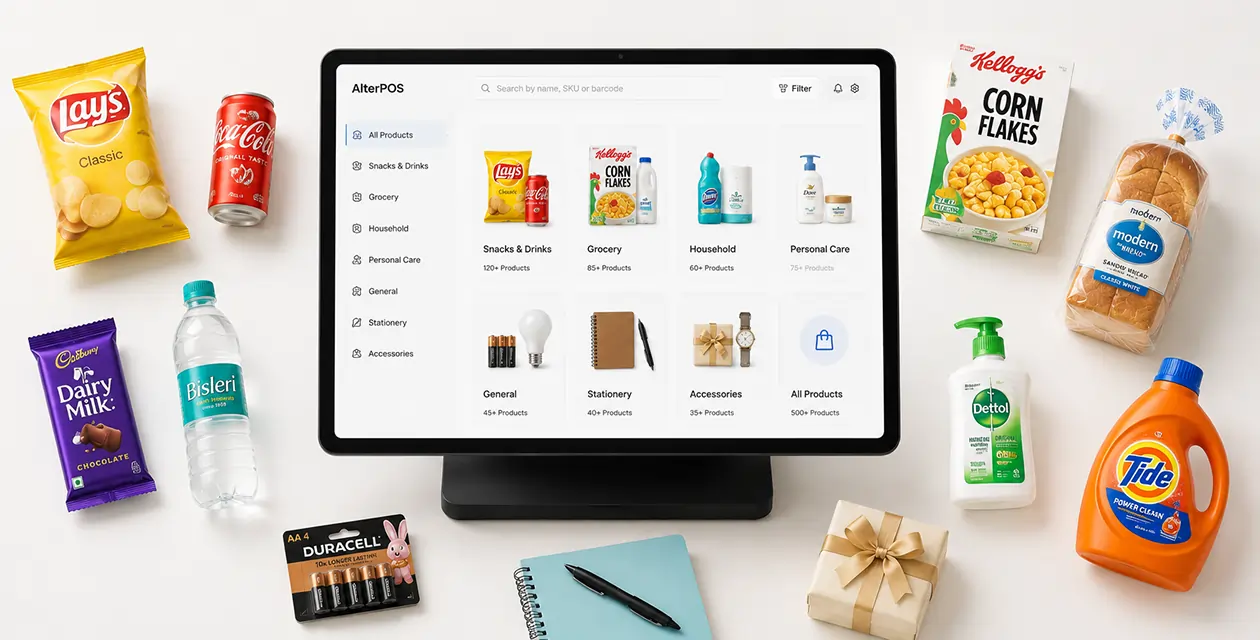 Multi industry POS system