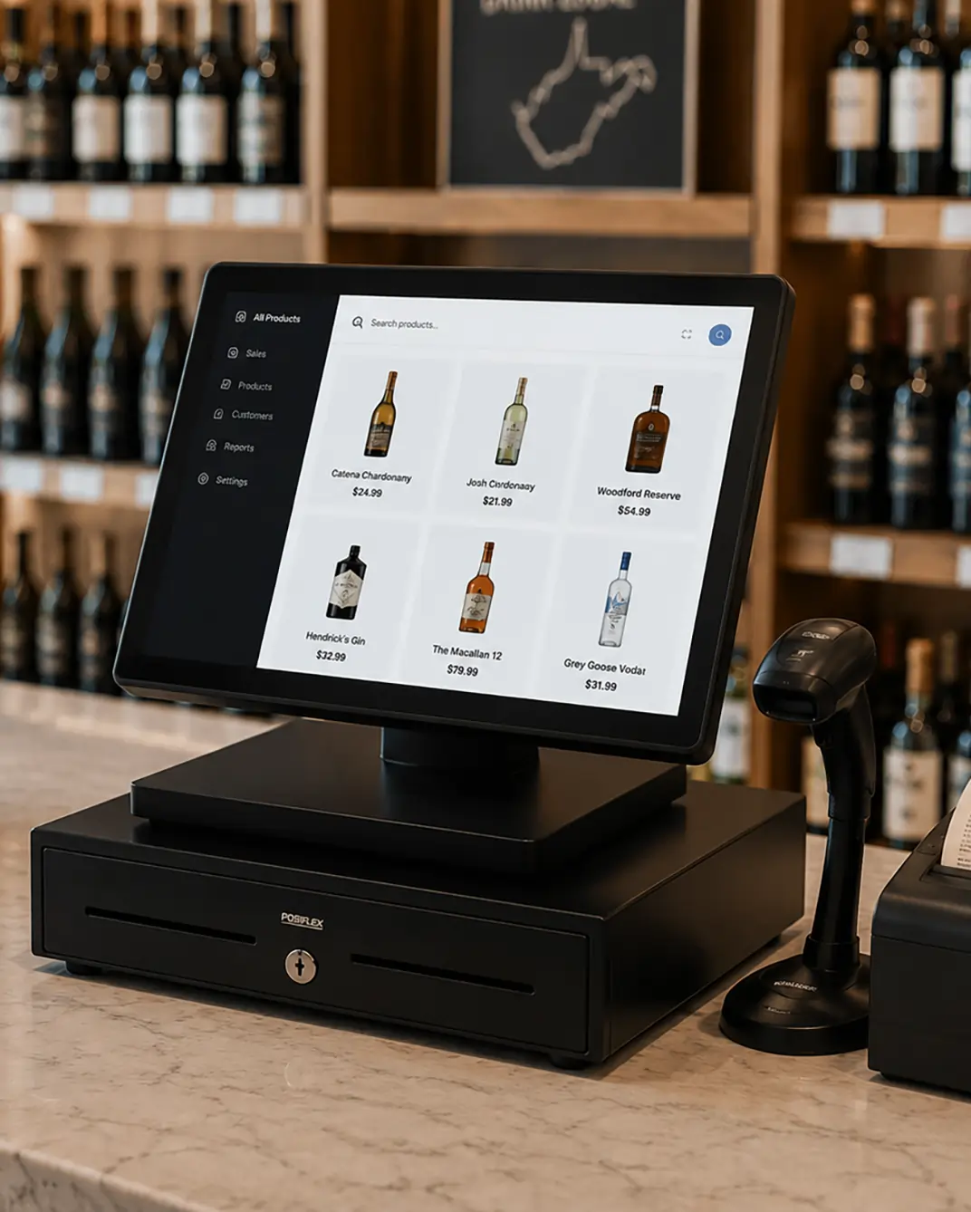 Retail POS checkout system