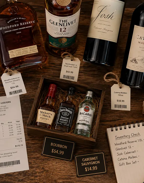 Liquor Store inventory products