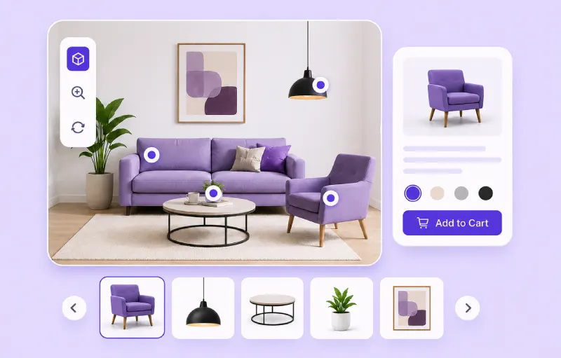Virtual showroom app